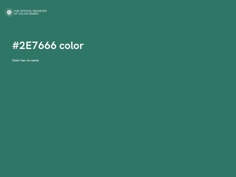 #2E7666 color image