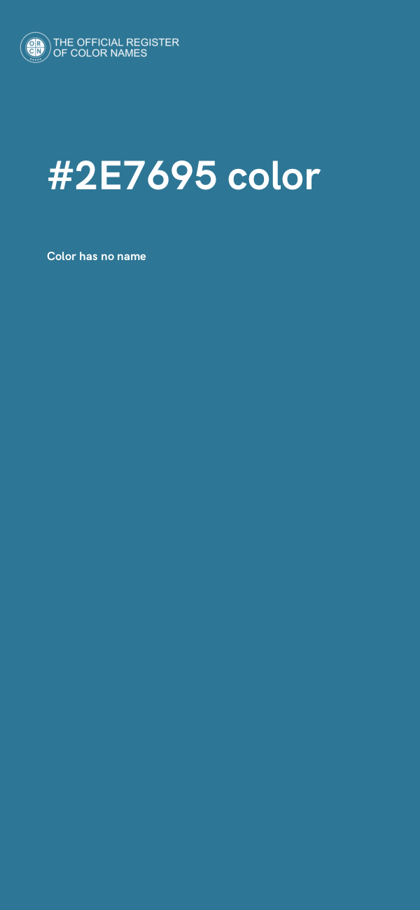 #2E7695 color image