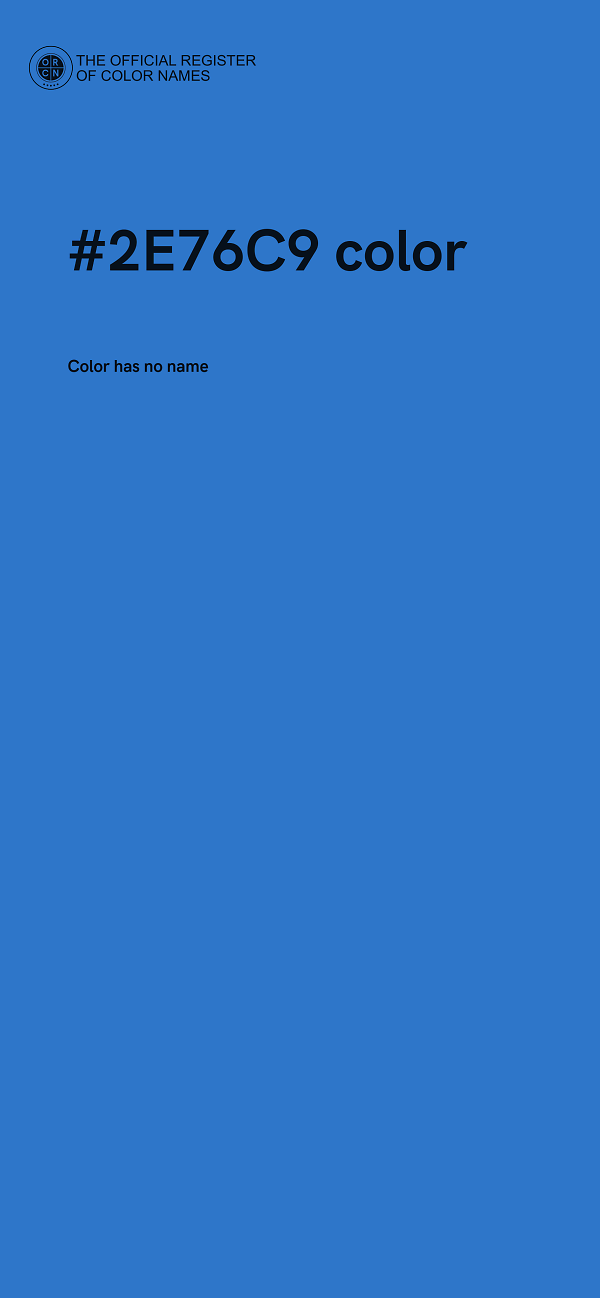 #2E76C9 color image