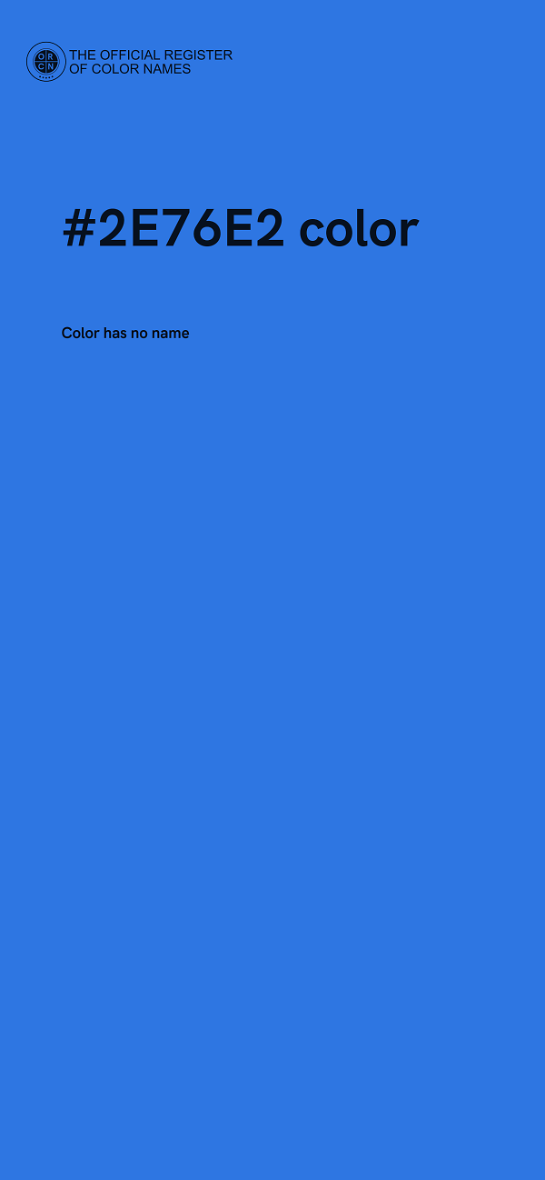 #2E76E2 color image