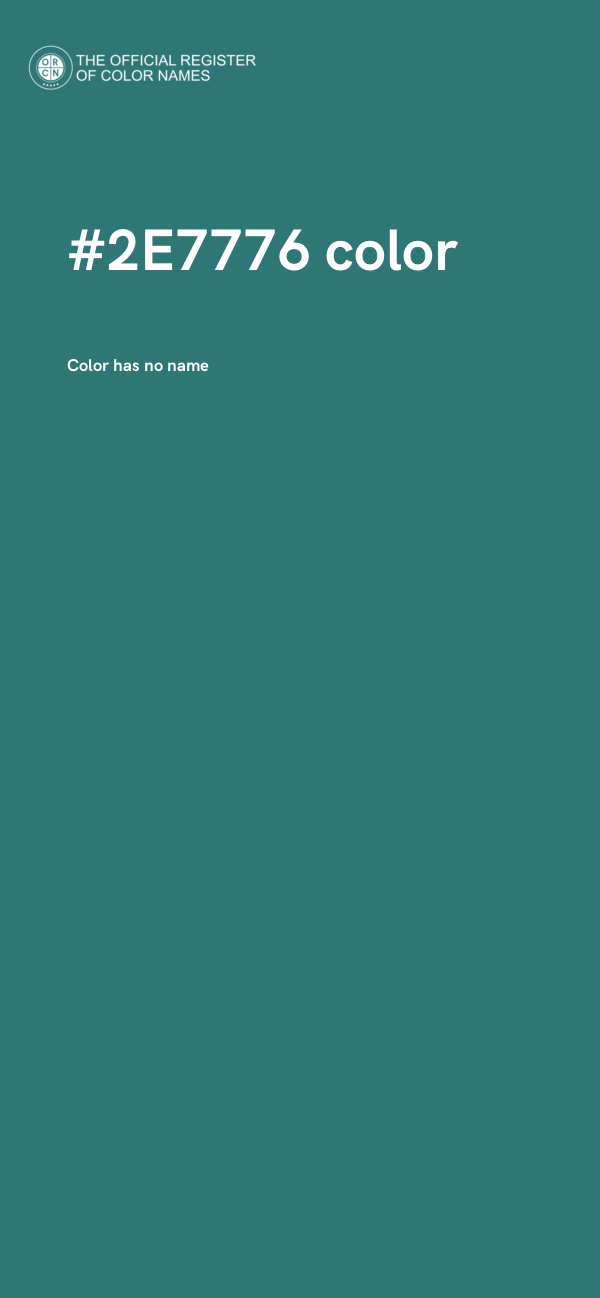#2E7776 color image