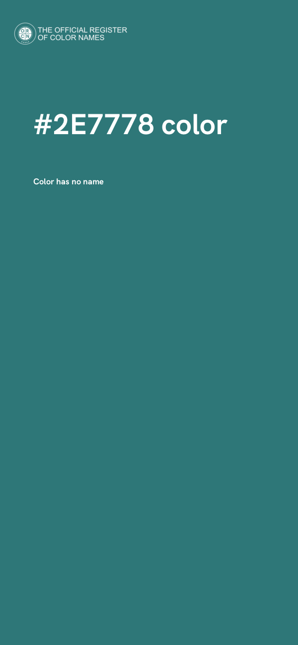 #2E7778 color image