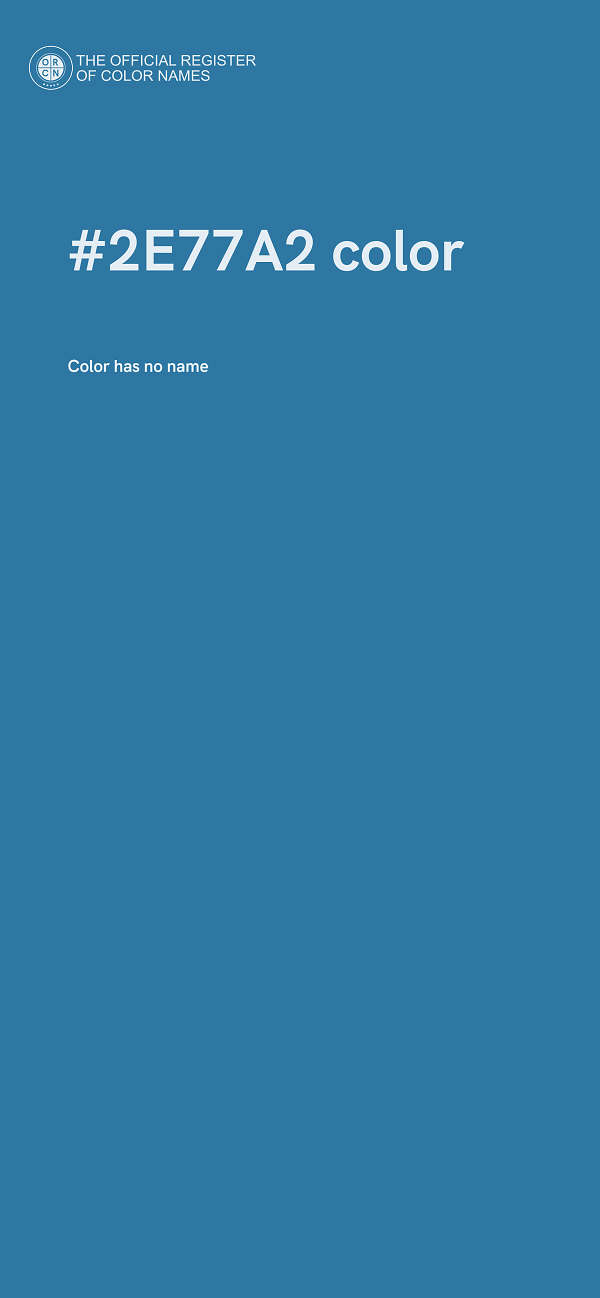 #2E77A2 color image