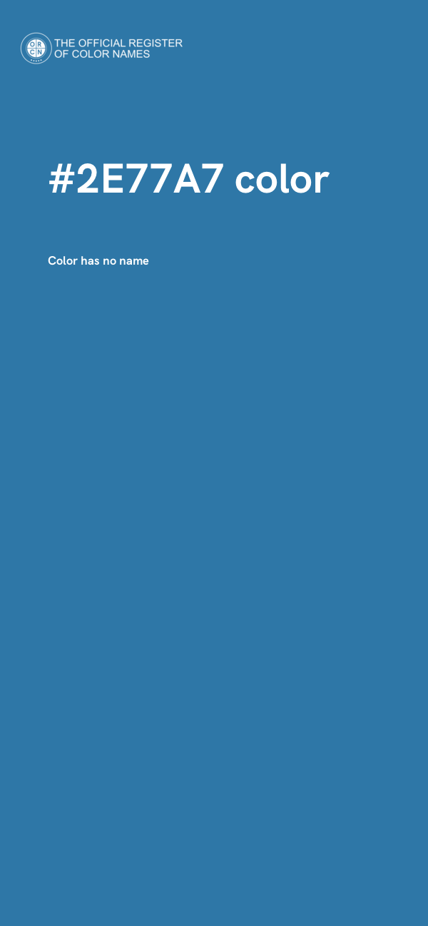 #2E77A7 color image