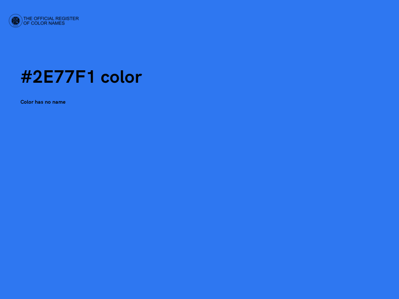 #2E77F1 color image