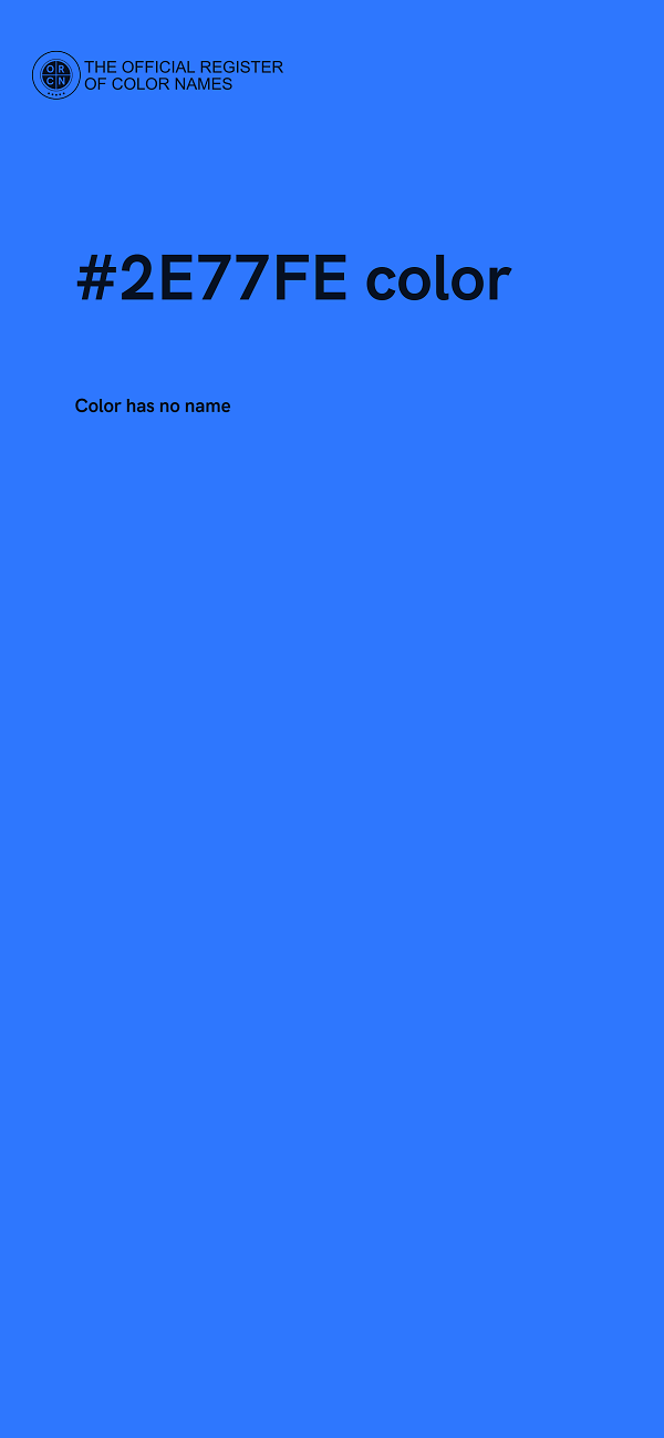 #2E77FE color image