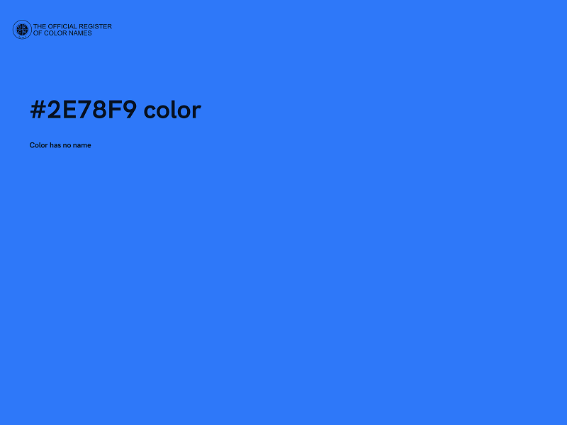 #2E78F9 color image