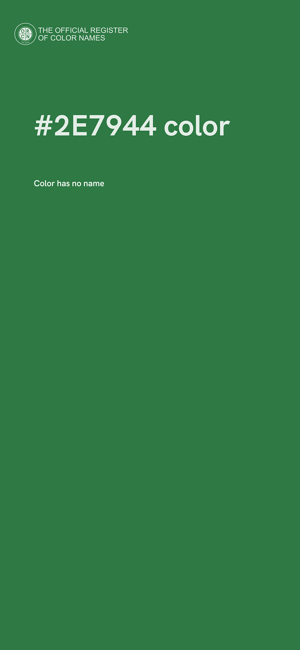 #2E7944 color image