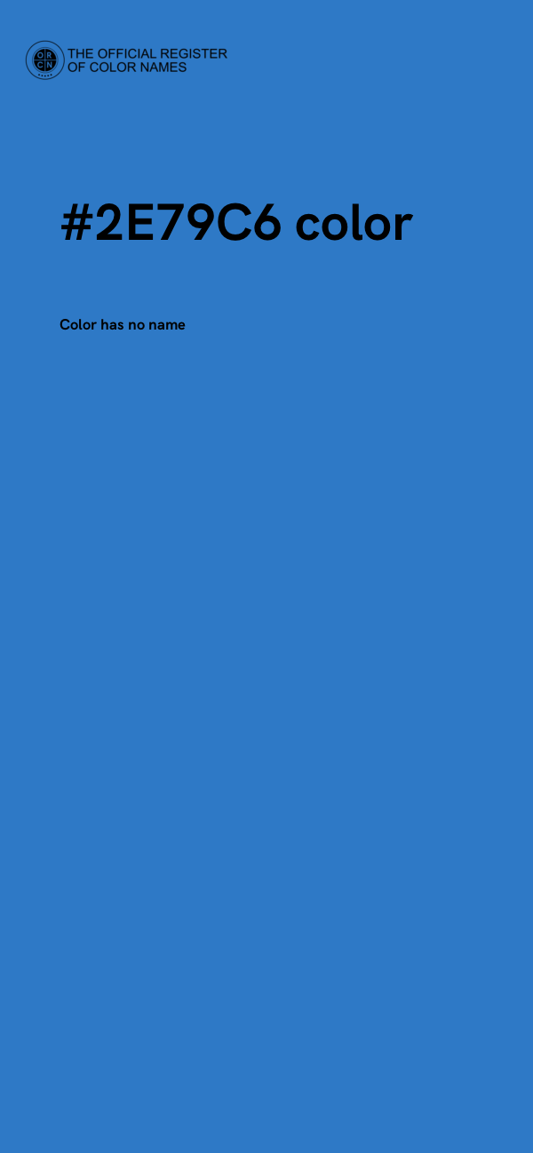 #2E79C6 color image