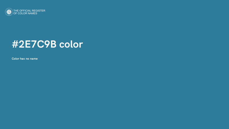 #2E7C9B color image