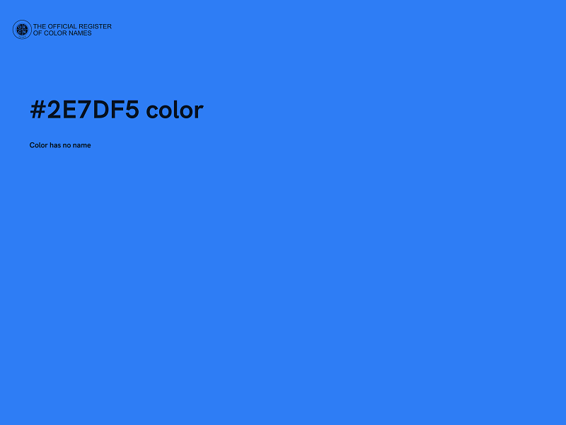 #2E7DF5 color image