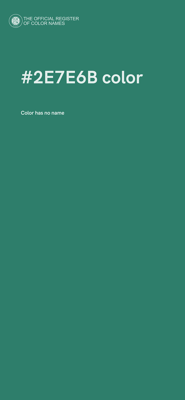 #2E7E6B color image