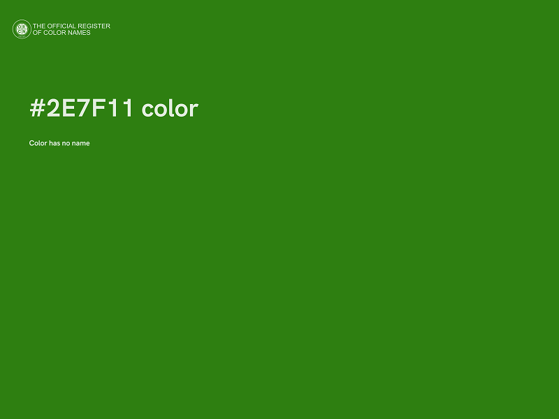 #2E7F11 color image