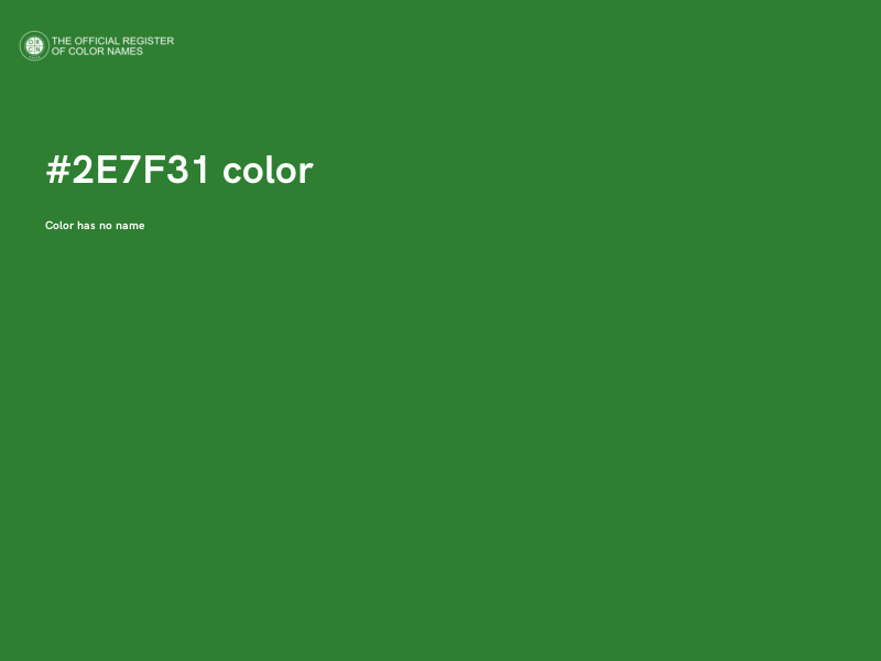 #2E7F31 color image