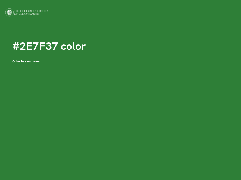 #2E7F37 color image