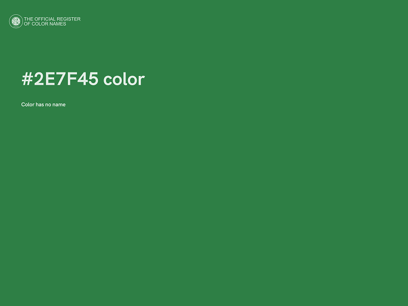 #2E7F45 color image