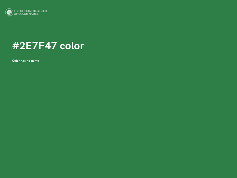 #2E7F47 color image