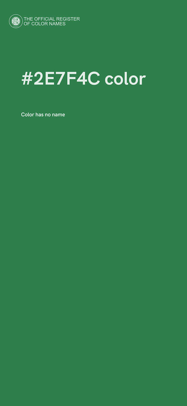 #2E7F4C color image
