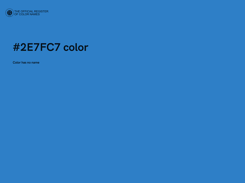 #2E7FC7 color image