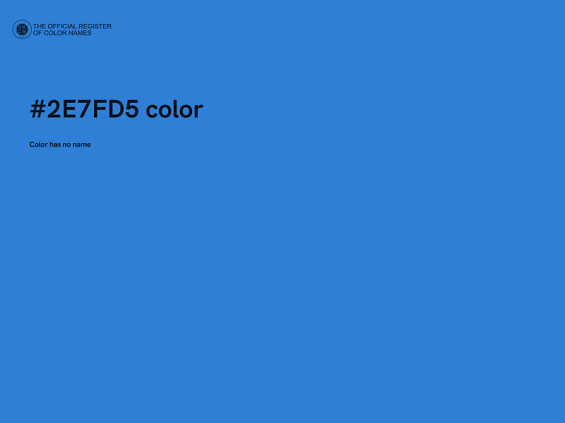 #2E7FD5 color image