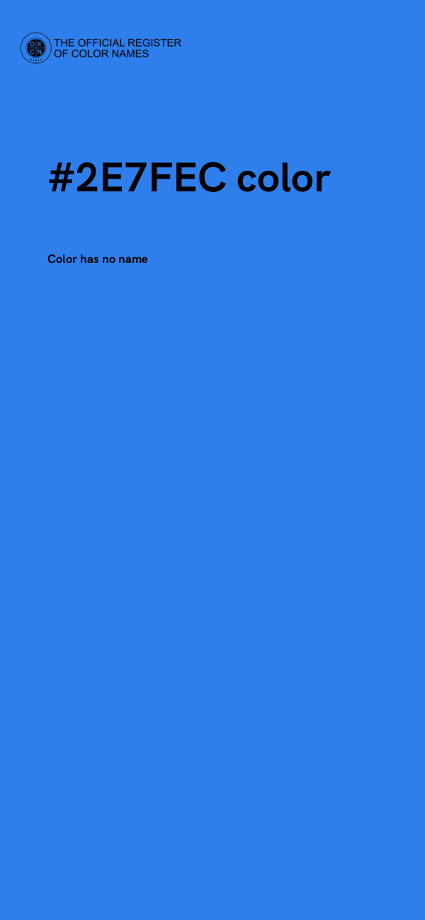 #2E7FEC color image