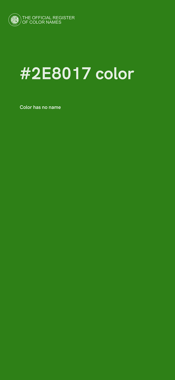 #2E8017 color image
