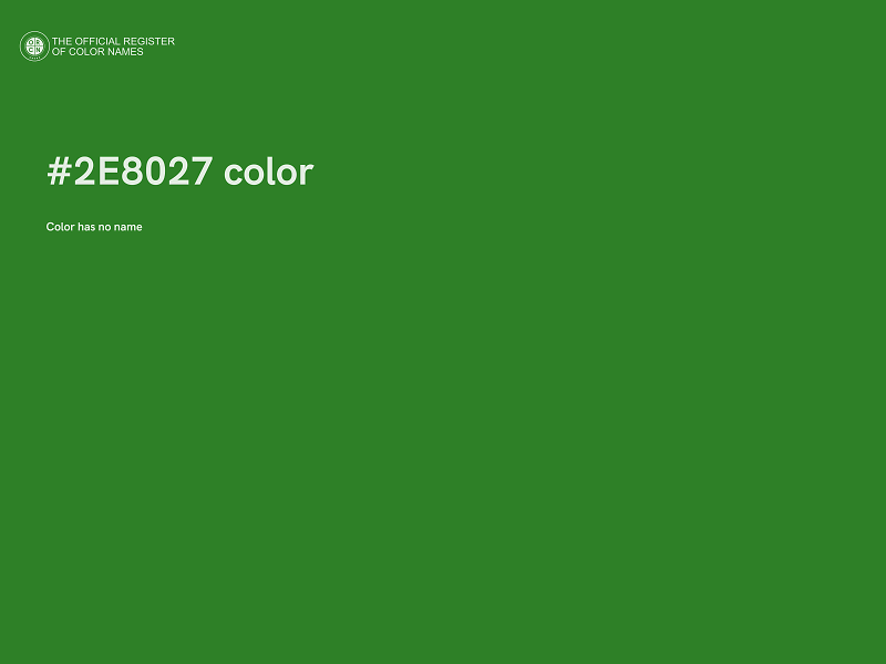 #2E8027 color image