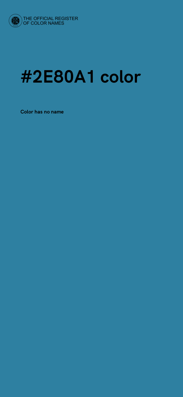 #2E80A1 color image