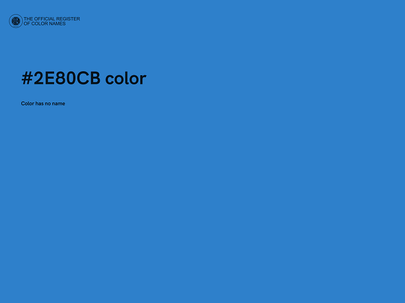 #2E80CB color image