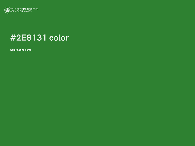 #2E8131 color image