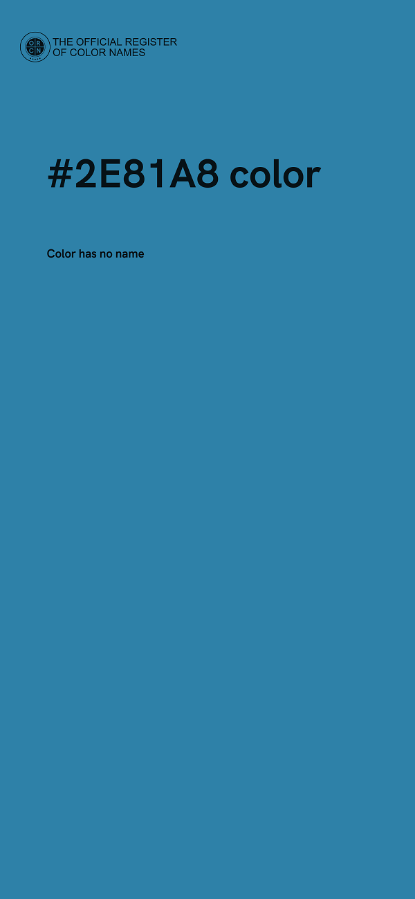 #2E81A8 color image