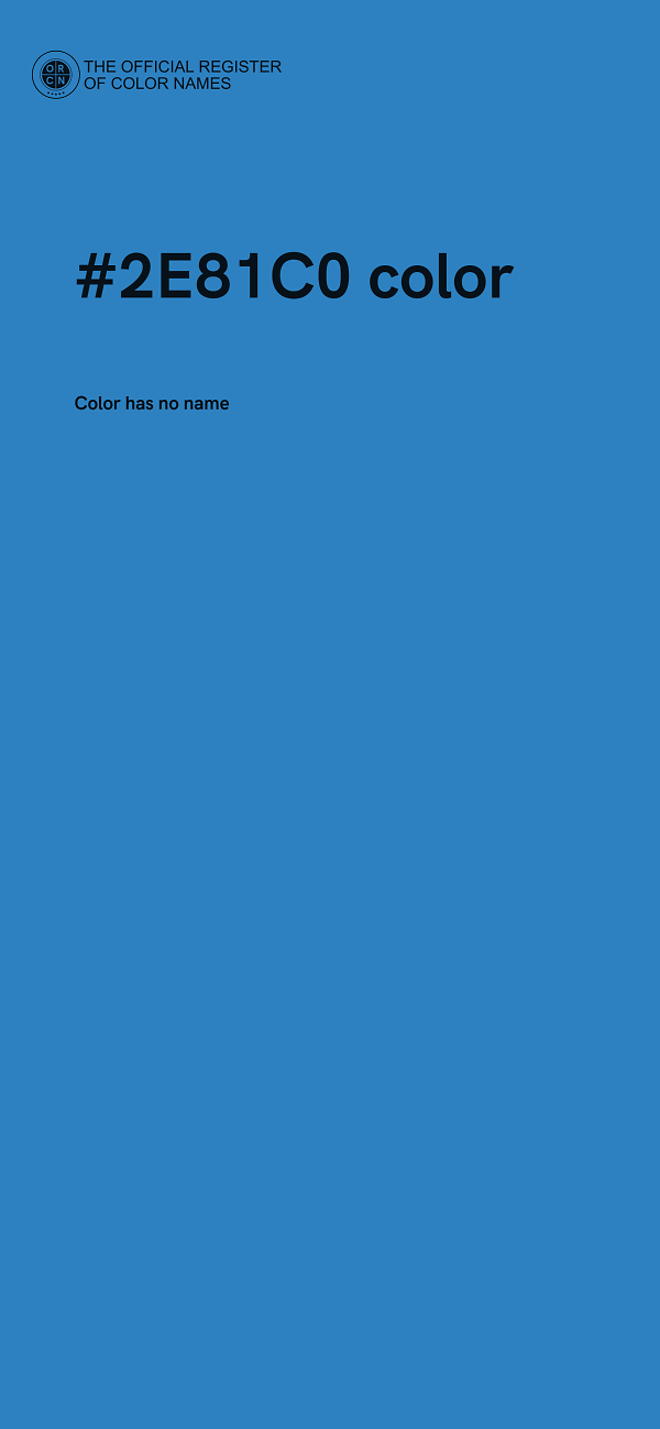 #2E81C0 color image