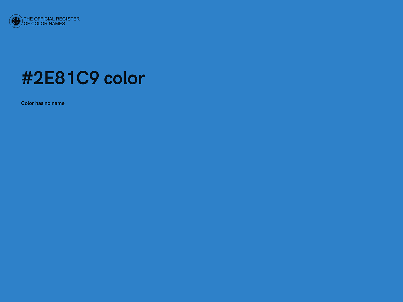 #2E81C9 color image