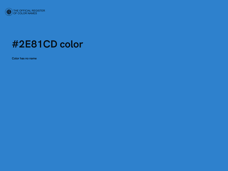 #2E81CD color image