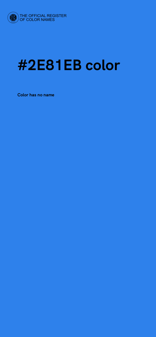 #2E81EB color image