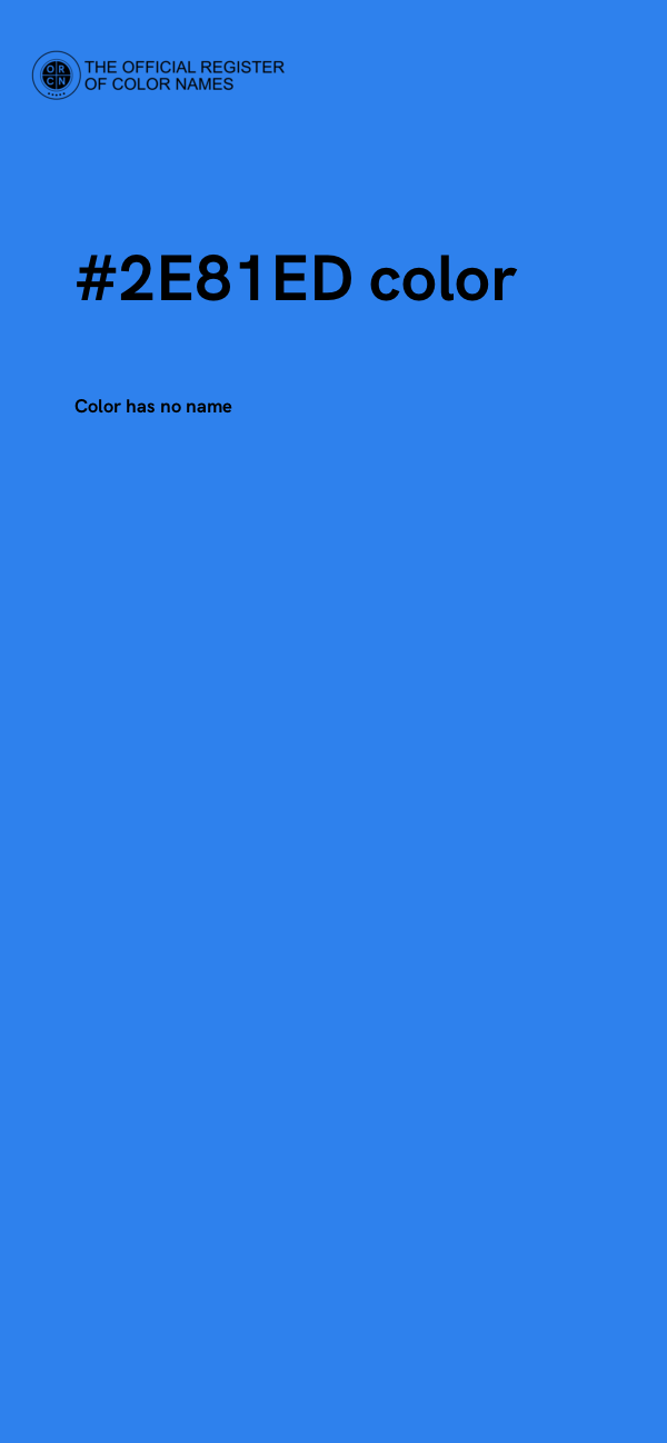 #2E81ED color image