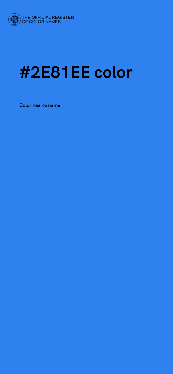 #2E81EE color image