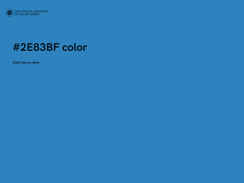 #2E83BF color image