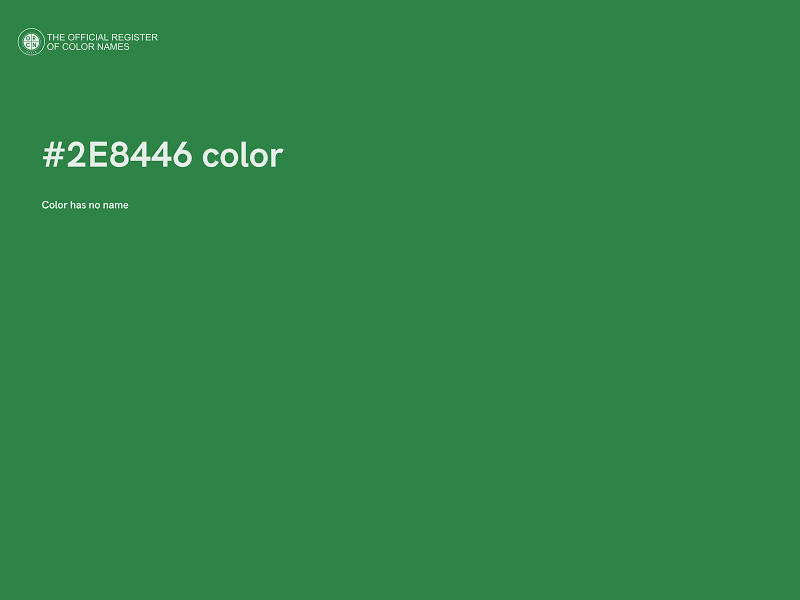 #2E8446 color image