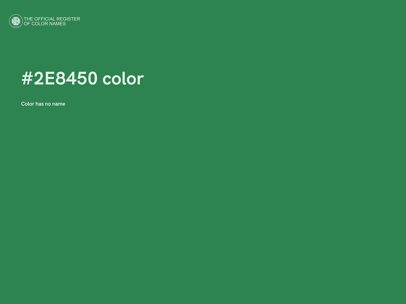 #2E8450 color image