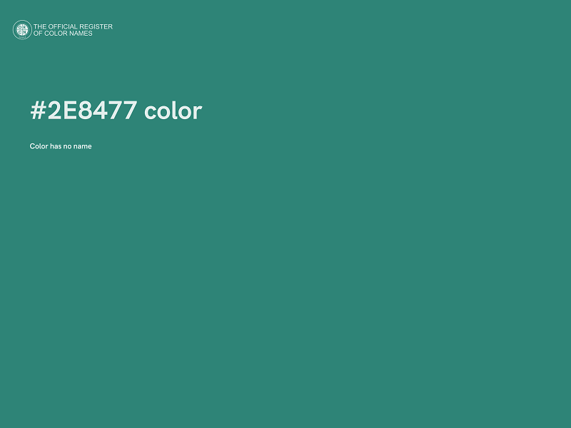 #2E8477 color image