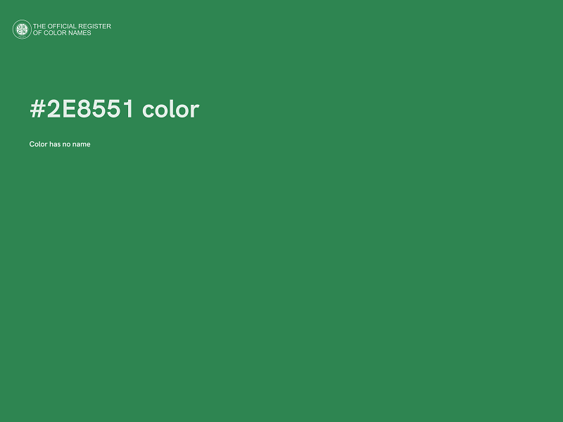 #2E8551 color image