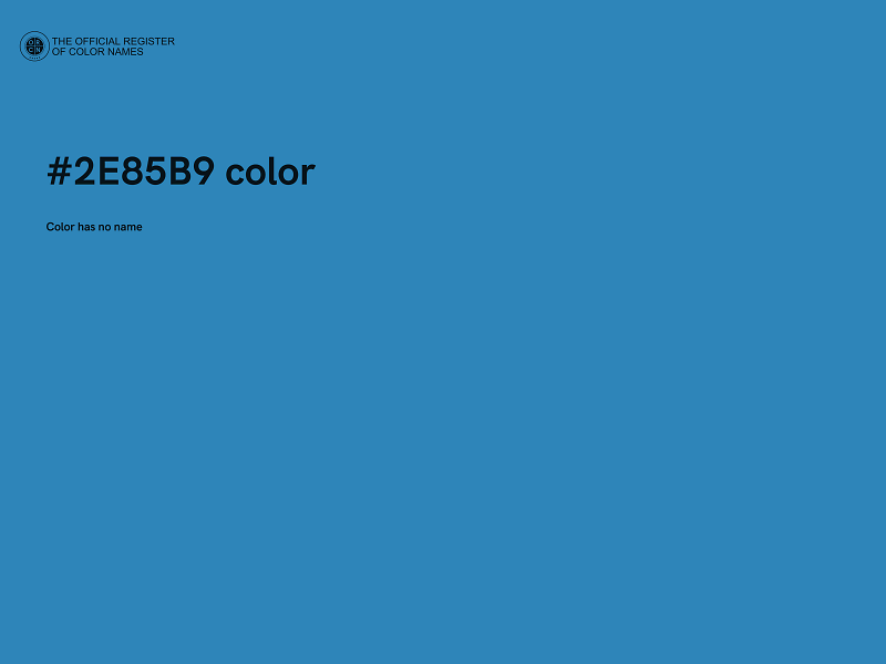 #2E85B9 color image