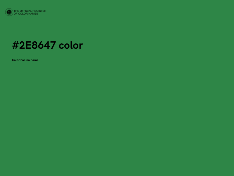 #2E8647 color image