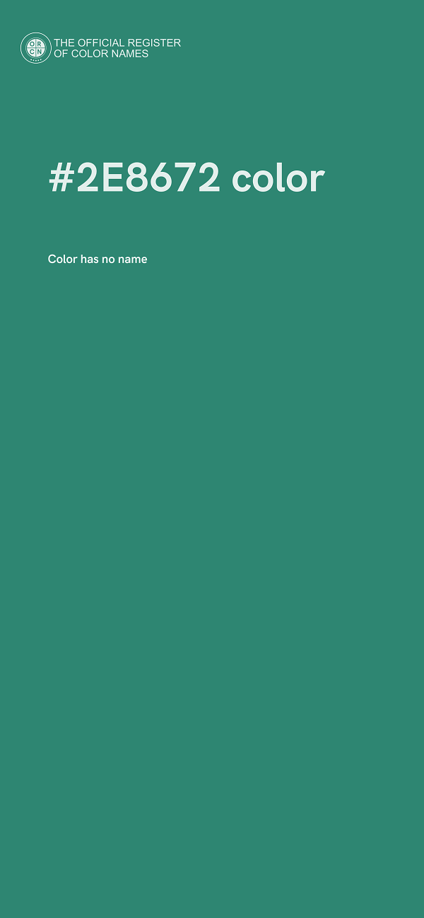 #2E8672 color image