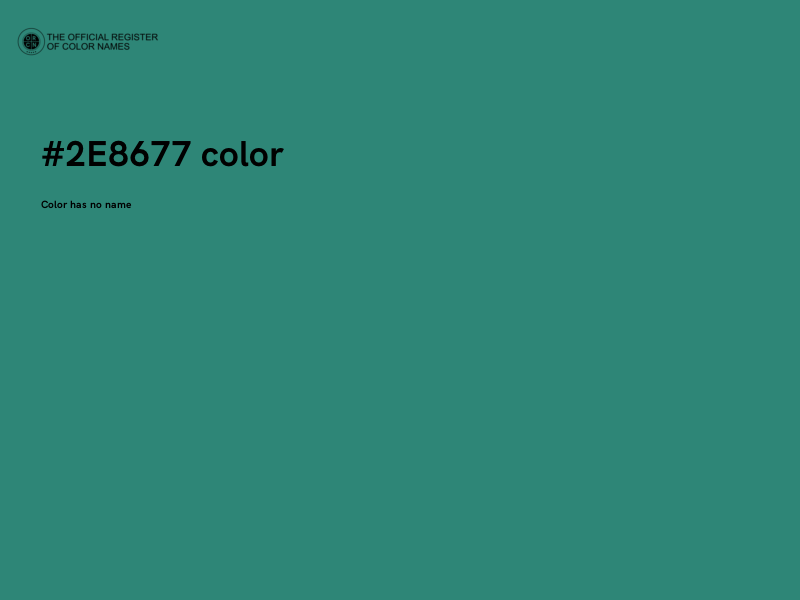 #2E8677 color image