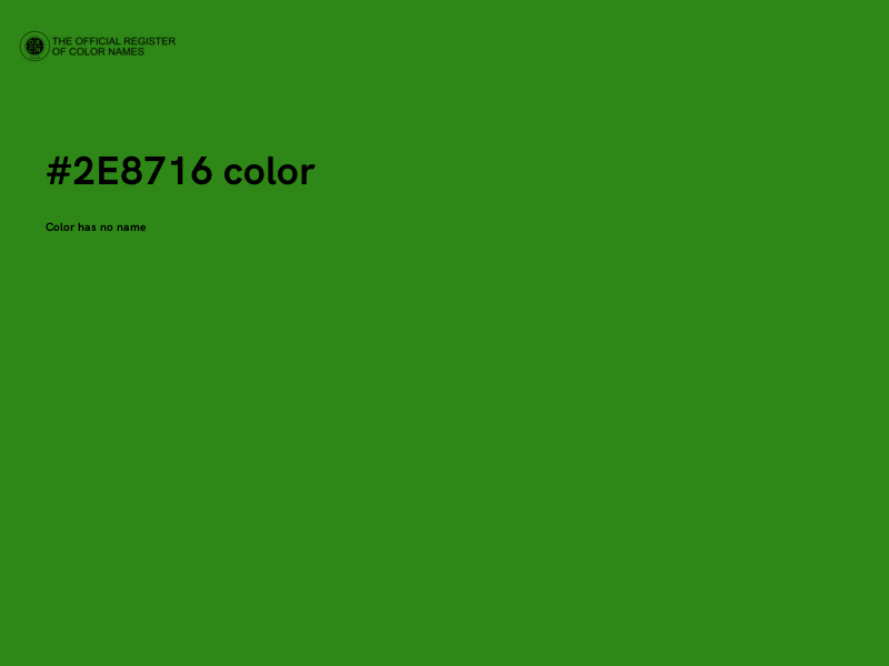 #2E8716 color image