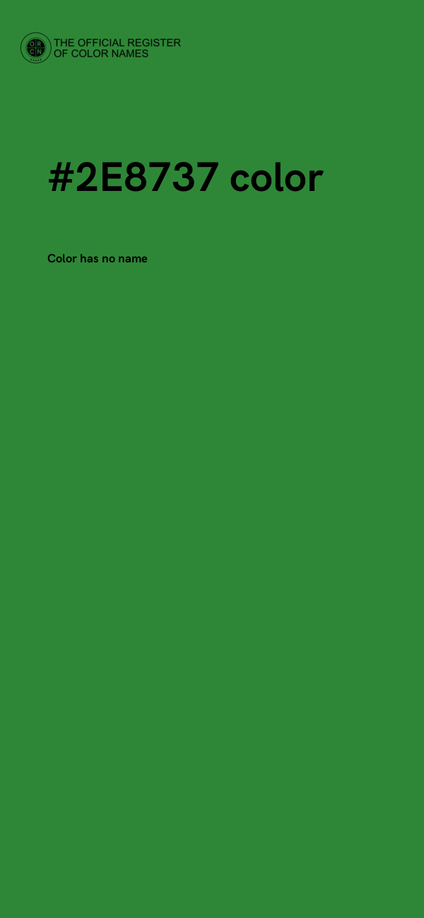 #2E8737 color image