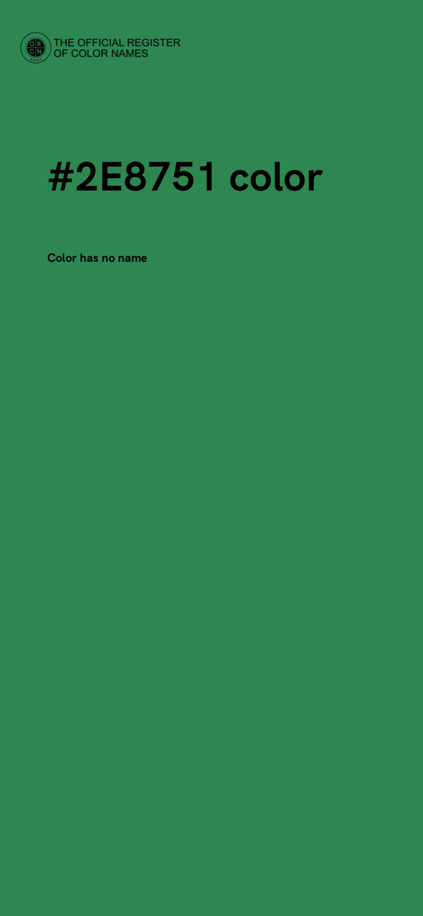 #2E8751 color image