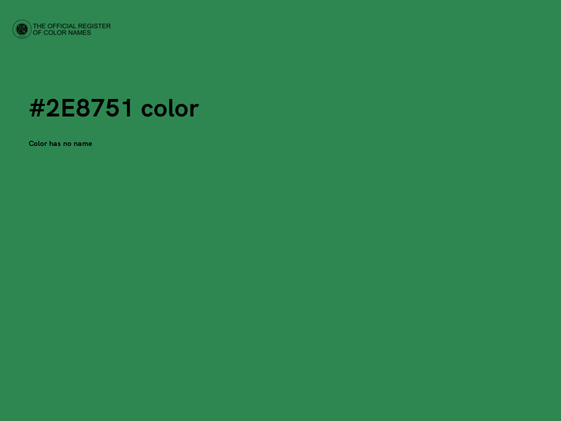 #2E8751 color image